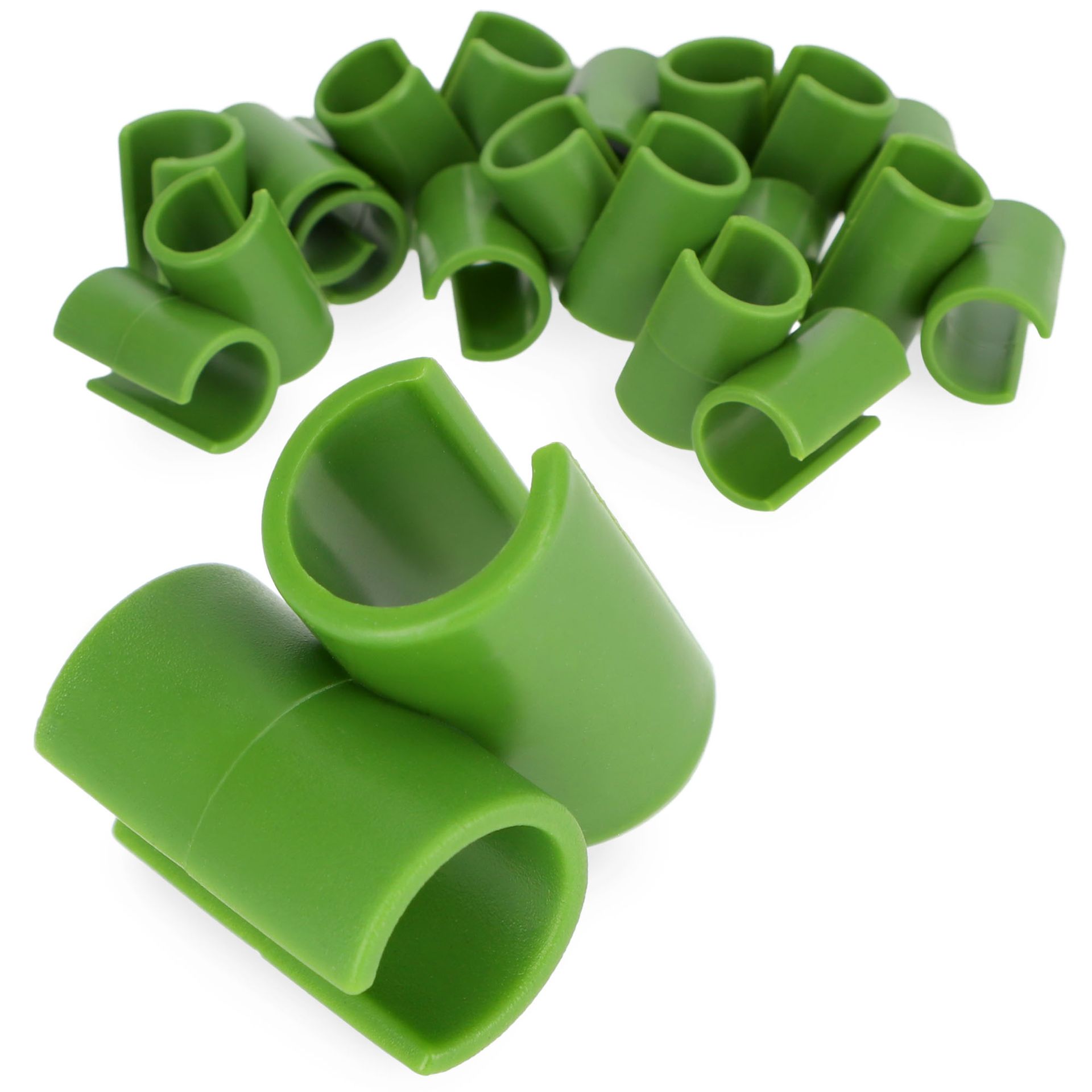 Łącznik kątowy do tyczek Lugo 11 mm, zielony 10 szt.