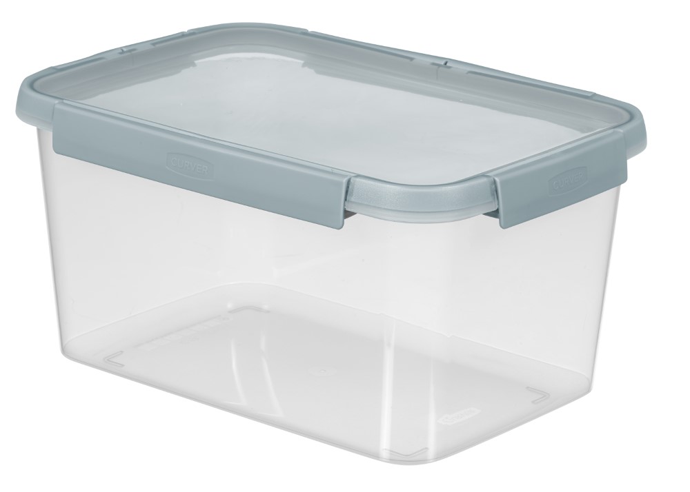 Pojemnik na żywność 5L Curver Smart Fresh Eco, szarobłękitny
