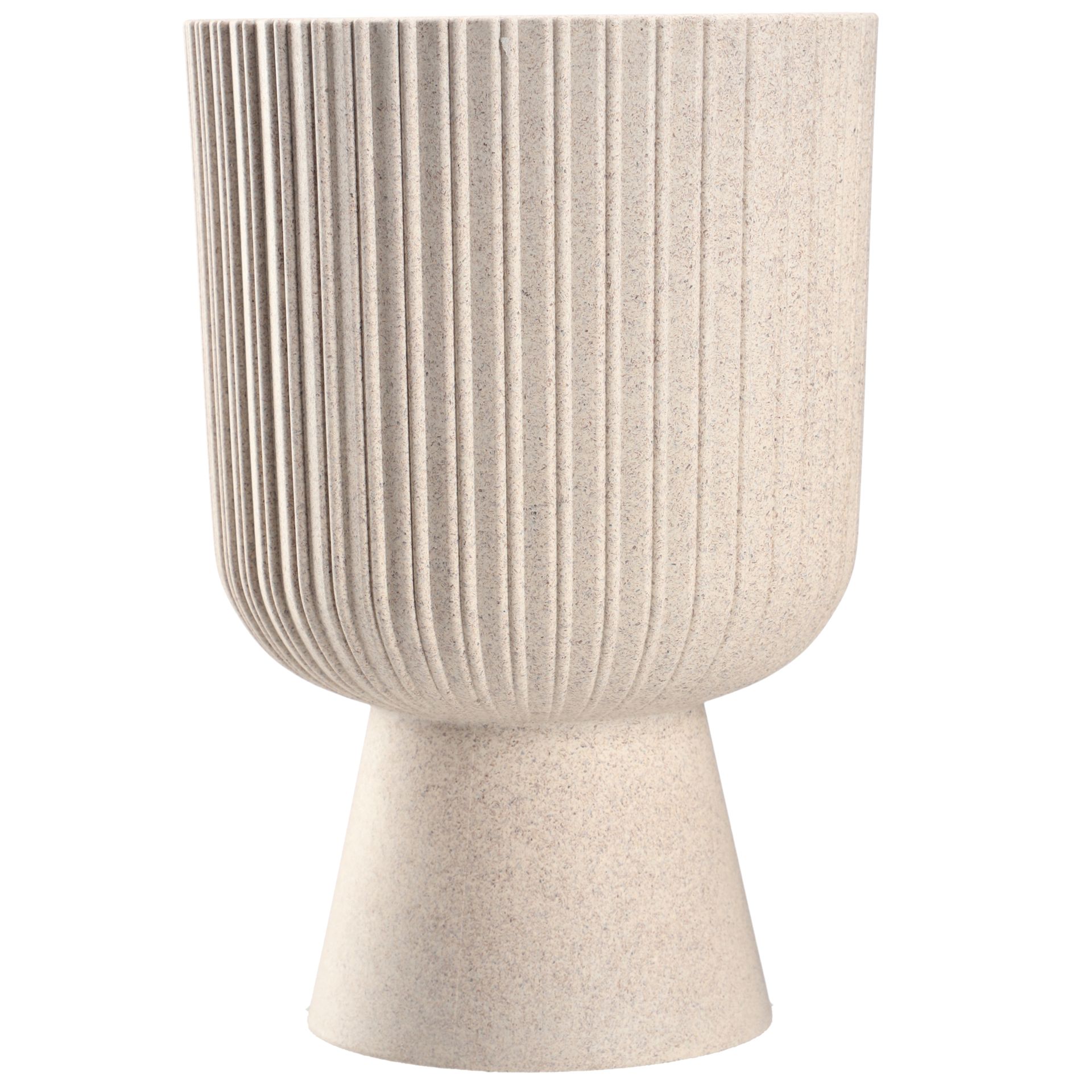Doniczka na nóżce Golem Eco 18 cm, biała