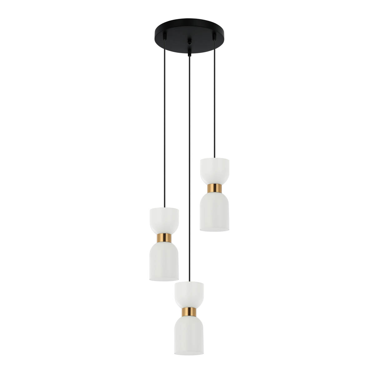 Lampa wisząca Monza PND-57602-3-BK+BRO - Italux