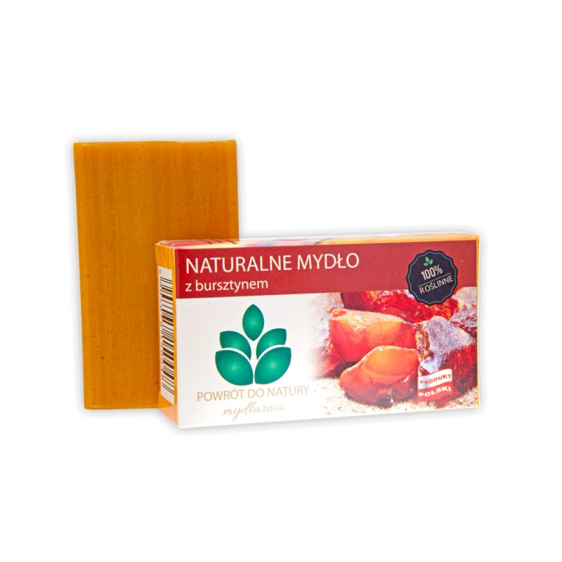 Mydlarnia Powrót do natury 100 % Rolinne naturalne mydło z bursztynem 100 g 6A1F-6332A