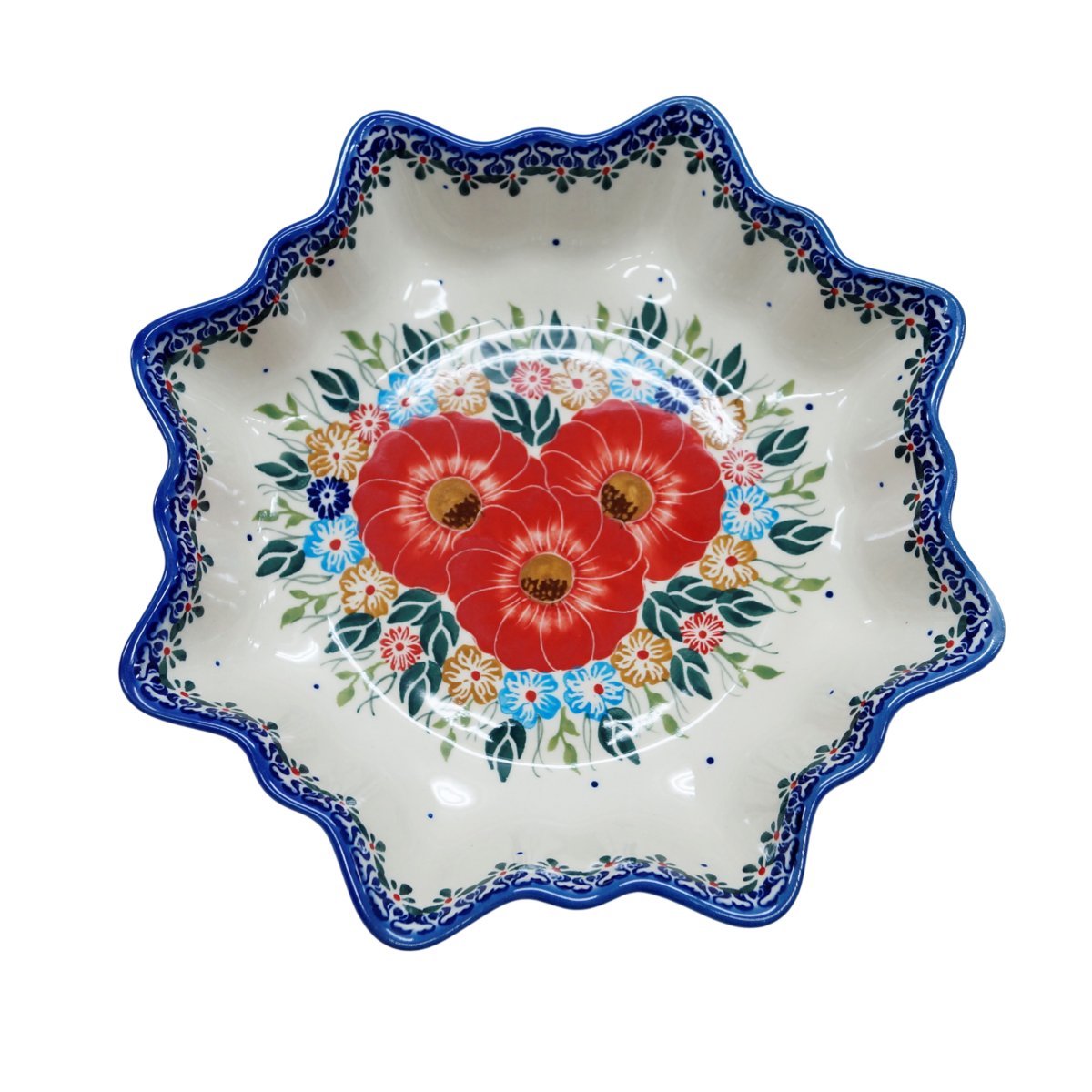 Ceramiczna patera Gwiazda Ceramika Bolesławiec
