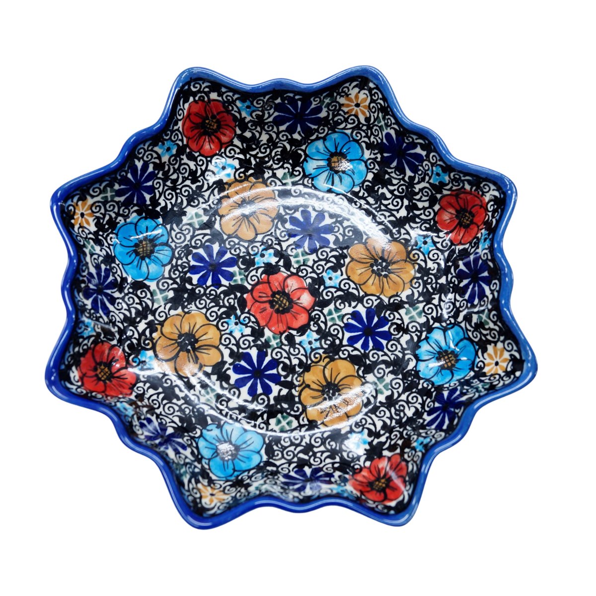 Ceramiczna patera Gwiazda Ceramika Bolesławiec