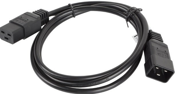 LANBERG LANBERG Przedłużacz kabla zasilającego IEC 320 C19 C20 VDE 1.8M VDE czarny (CA-C19E-10CC-0018-BK)