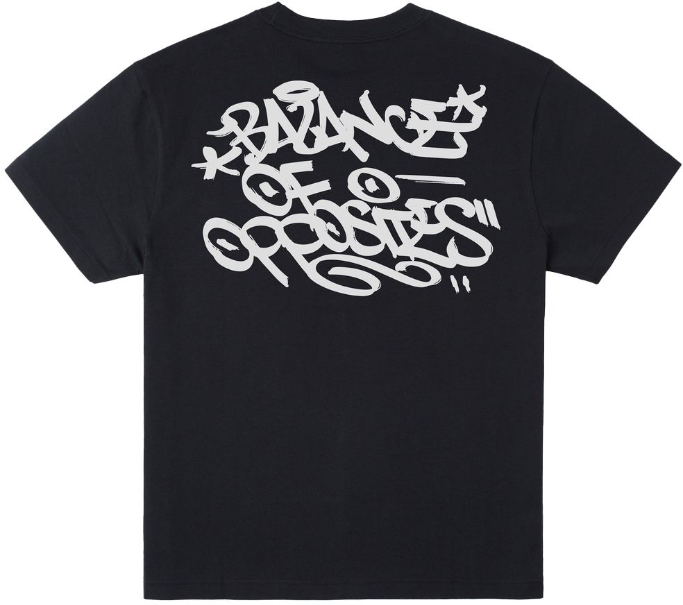 t-shirt męski RVCA DMOTE TAG TEE Black - BLK