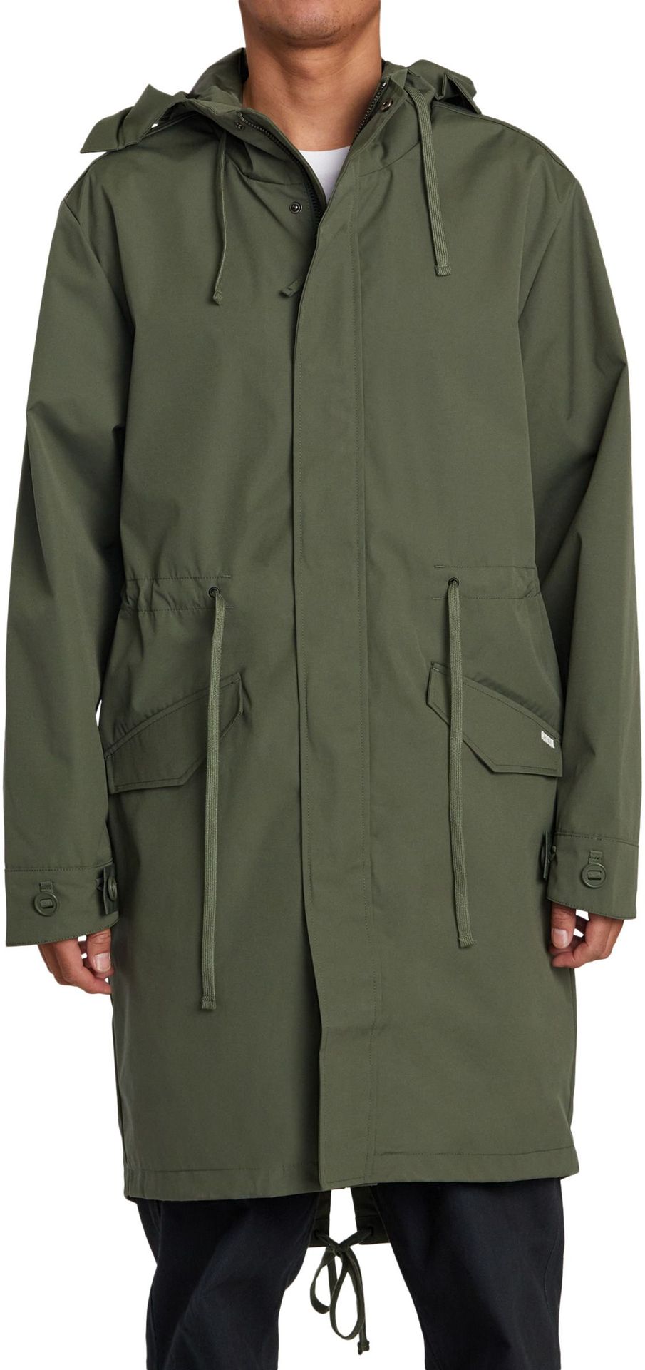 kurtka męska RVCA FISHTAIL RAINCOAT Cactus - CAC