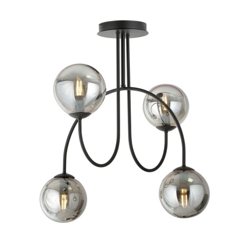 Archi lampa sufitowa 4xE14 czarna/grafitowa 1287/4A