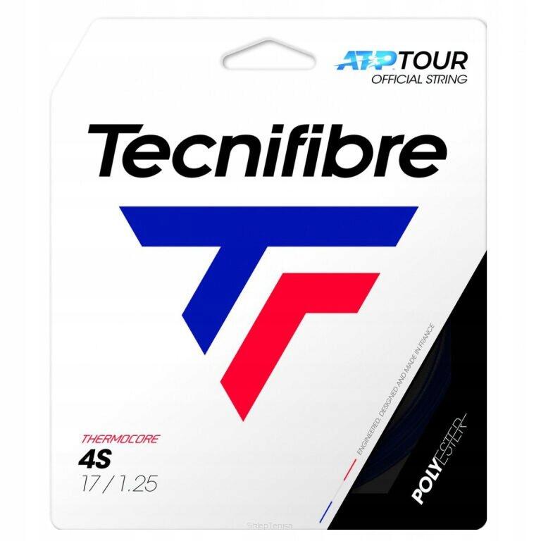 Naciąg Do Tenisa Tecnifibre 4S Czarny 1,30 mm 12m