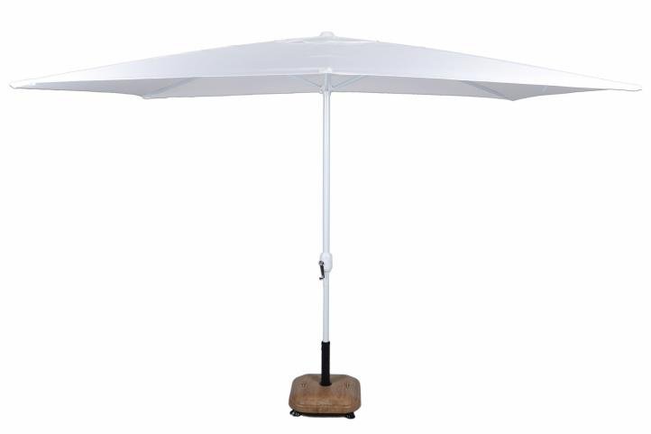 Parasol ogrodowy TWÓJPASAŻ.PL, prostokątny, biały, 192x293 cm