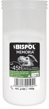 Wkład do zniczy parafinowy BISPOL P195 45H 1szt.