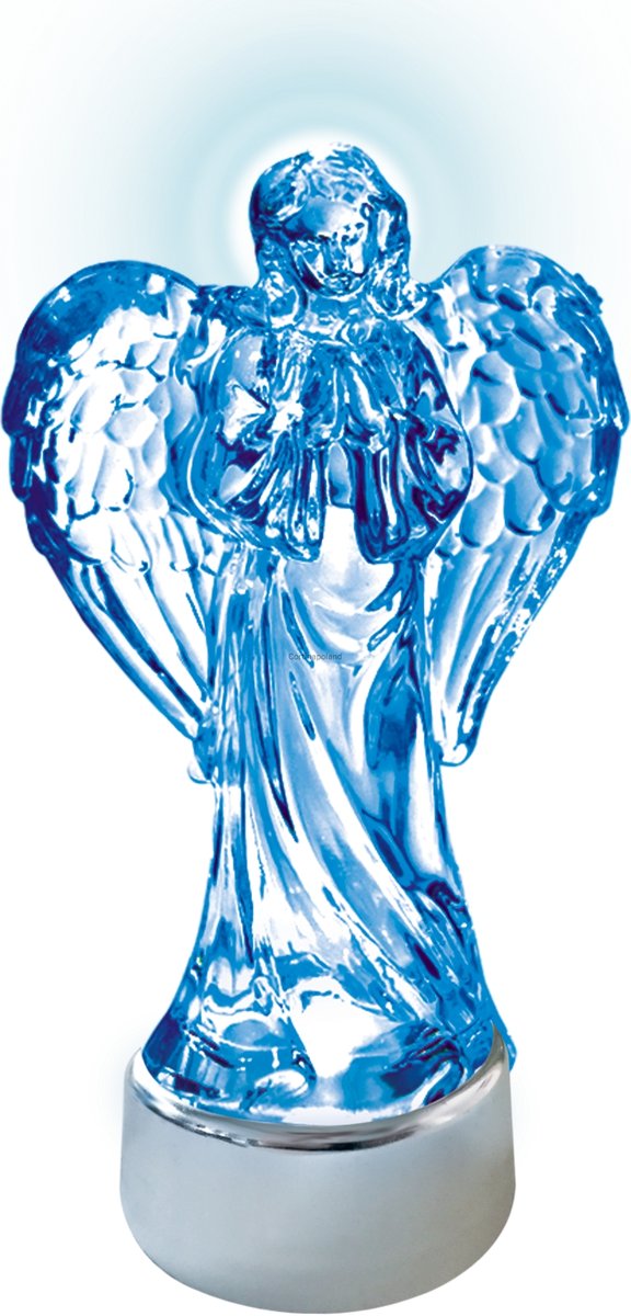 Anioł Led Wkład Do Zniczy 17,5 Cm - Niebieski