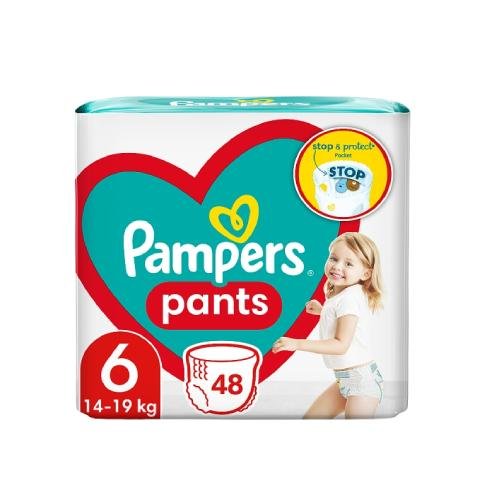 Pampers pieluchomajtki Pants rozmiar 6 48 szt. 15kg+