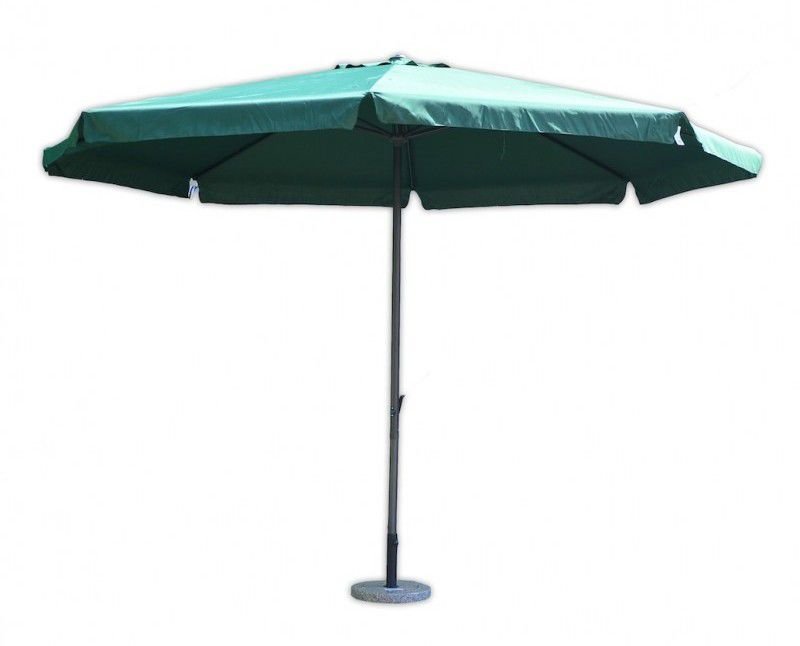 Rojaplast Parasol ogrodowy z rączką 300cm zielony