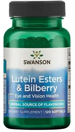 Swanson - Estry Luteiny i Borówka, 120 kapsułek miękkich