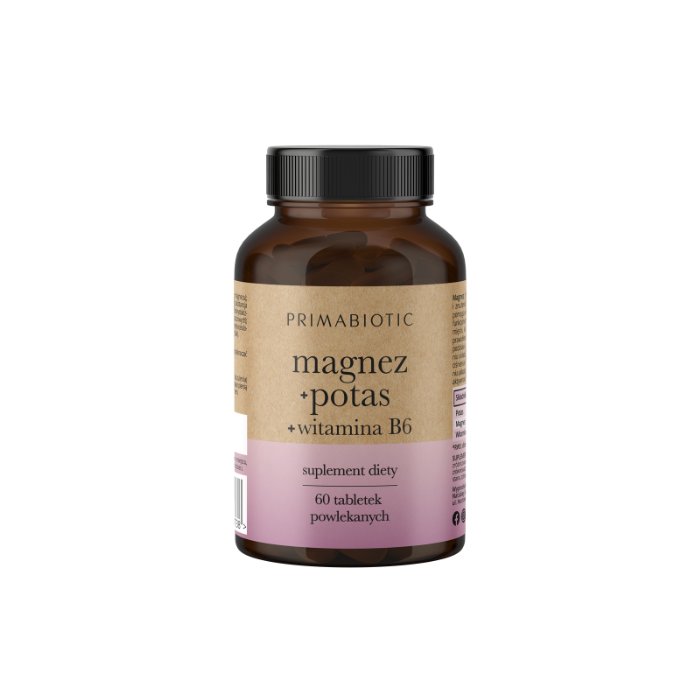 Magnez + potas + witamina B6 (Suplement diety, 60 kaps.)
