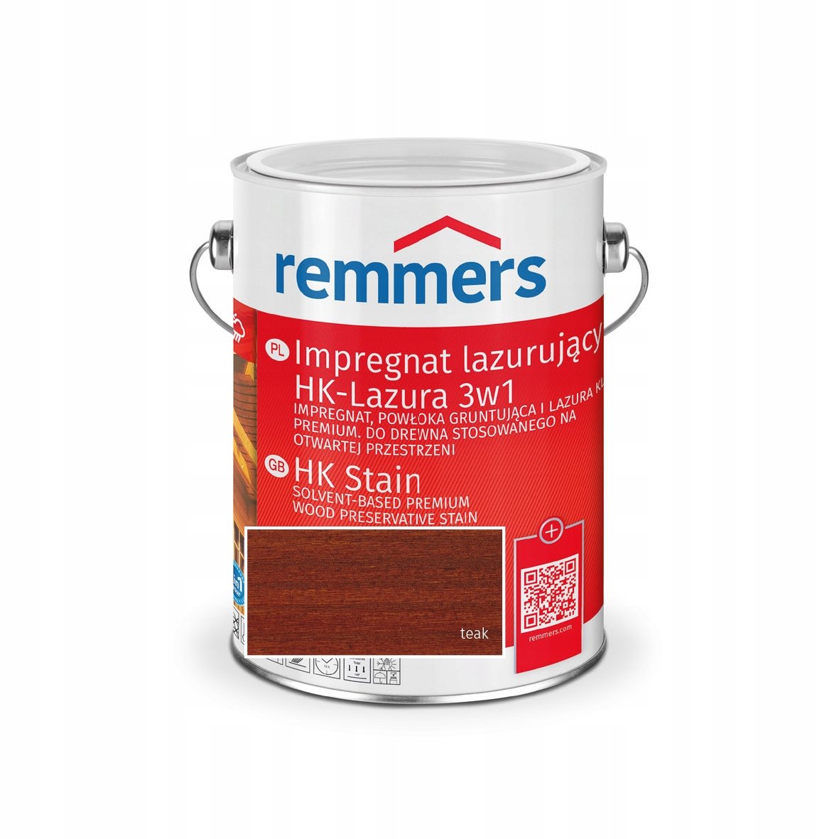 Remmers Impregnat Hk-Lazura 3W1 Teak 2,5L