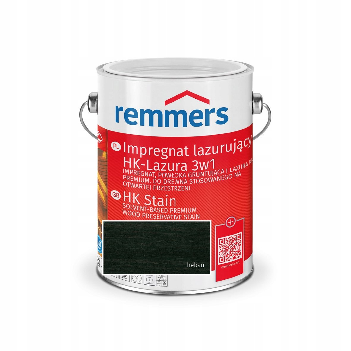 Remmers Impregnat Do Drewna Hk Lasur Heban 2,5L