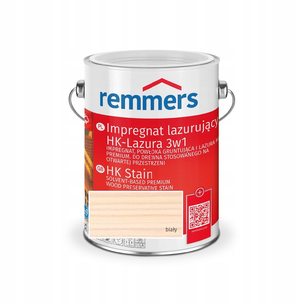 Remmers HK-Lasur impregnat do drewna 2,5L Biały