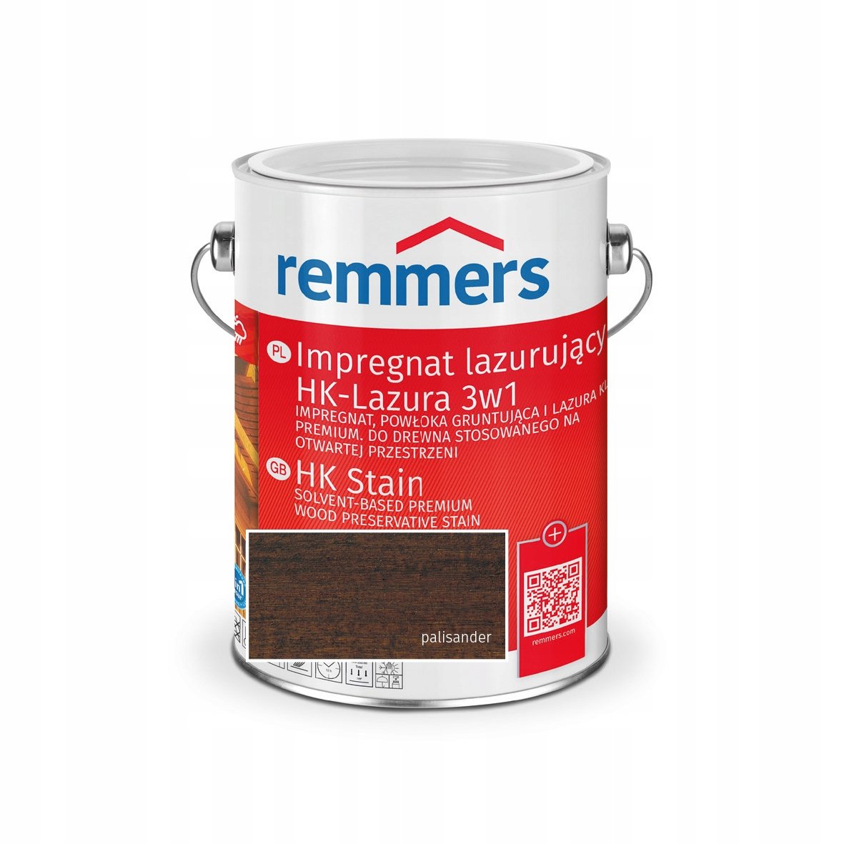 Remmers Impregnat Hk-Lazura 3W1 Palisander 2,5L