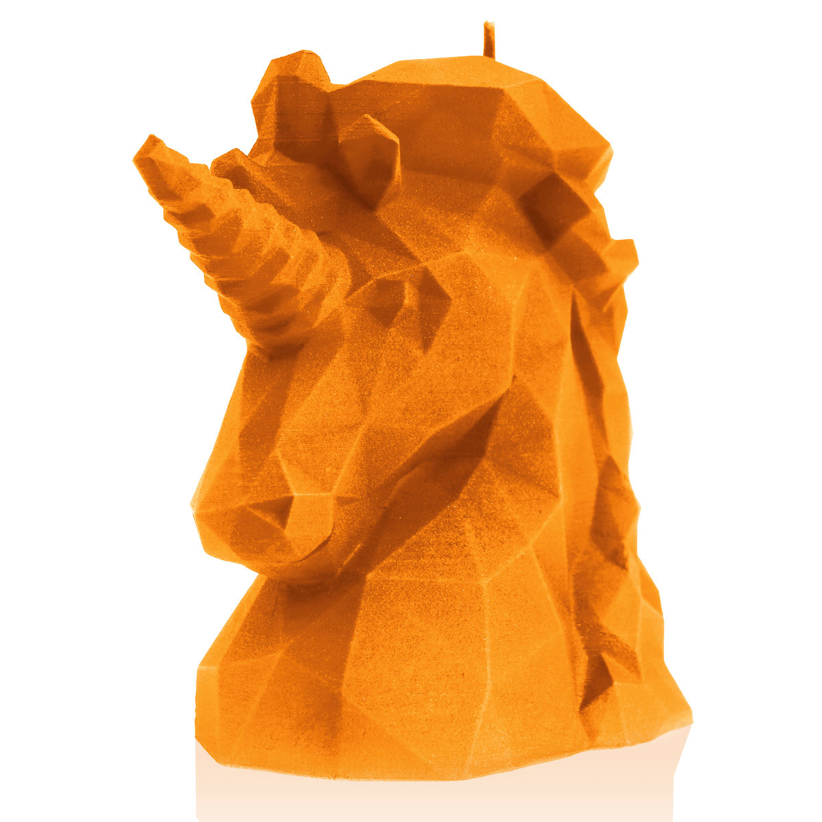 Świeca Unicorn Low-Poly Orange