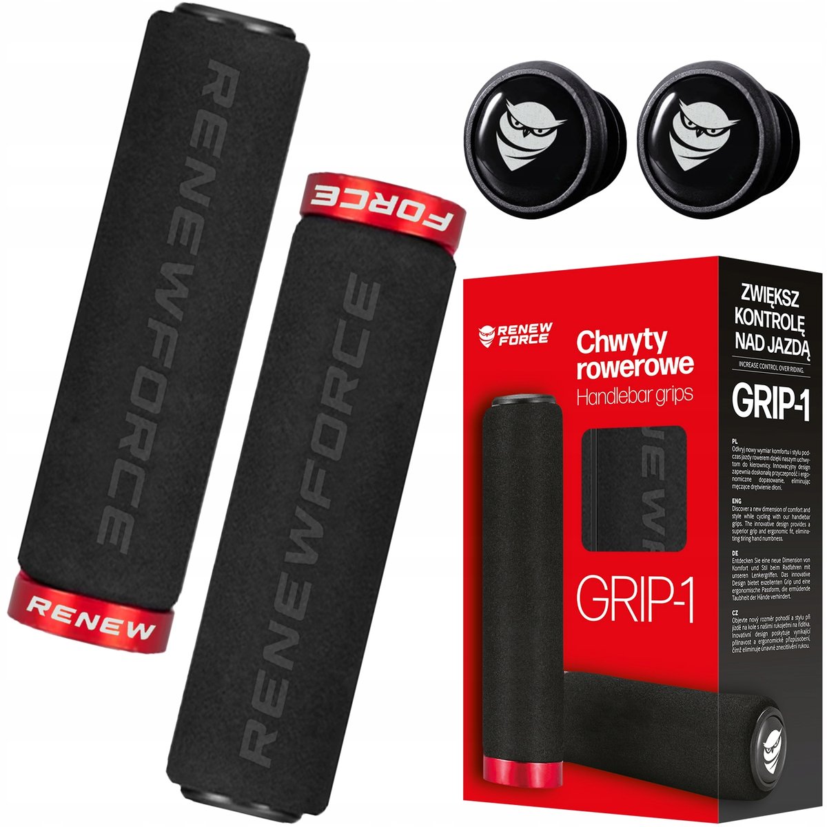 Chwyty Rączki Rowerowe Gripy Na Rower Miękkie Pro Grip-1