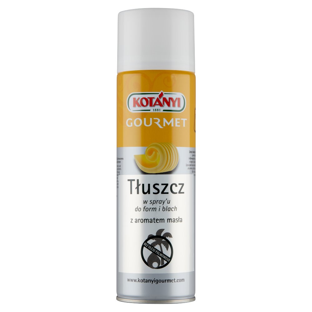 Kotányi Gourmet Tłuszcz W Spray'U Do Form I Blach Z Aromatem Masła 500 Ml