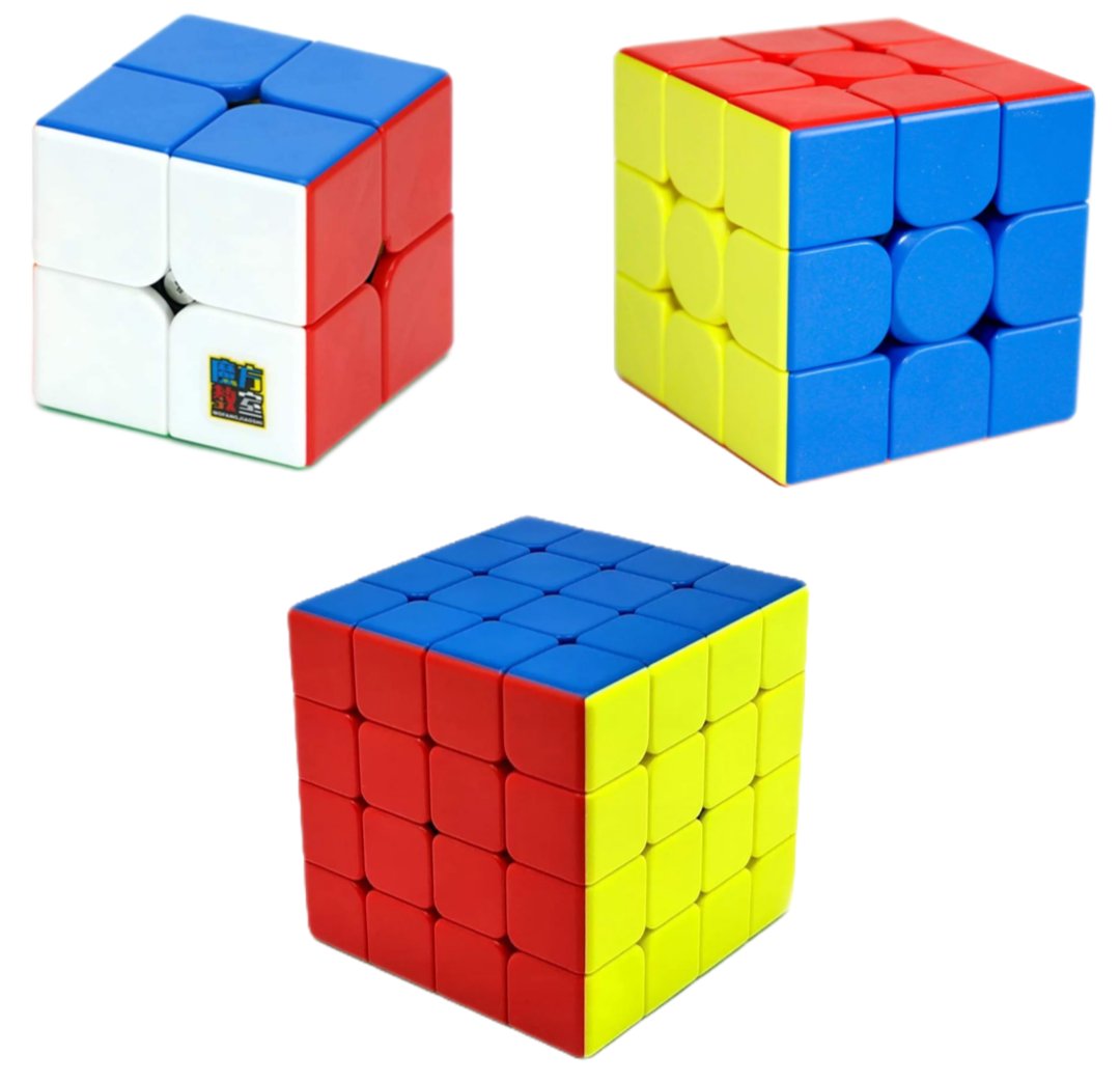 Zestaw Kostka Rubika 2x2 3x3 4x4 MoYu
