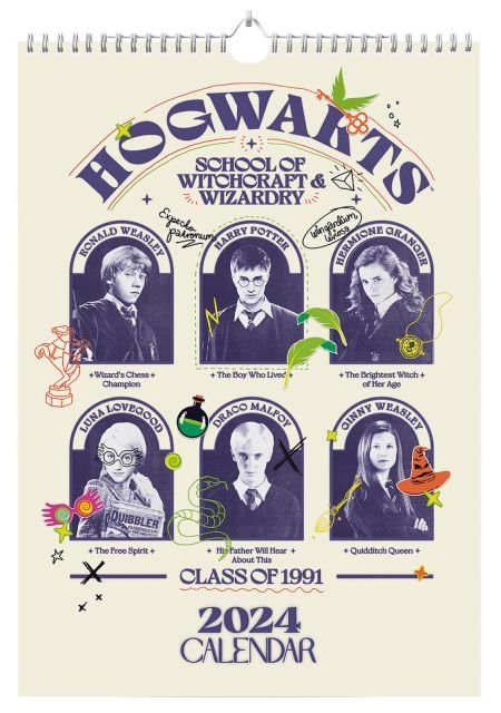 Harry Potter - kalendarz A3 na 2024 rok