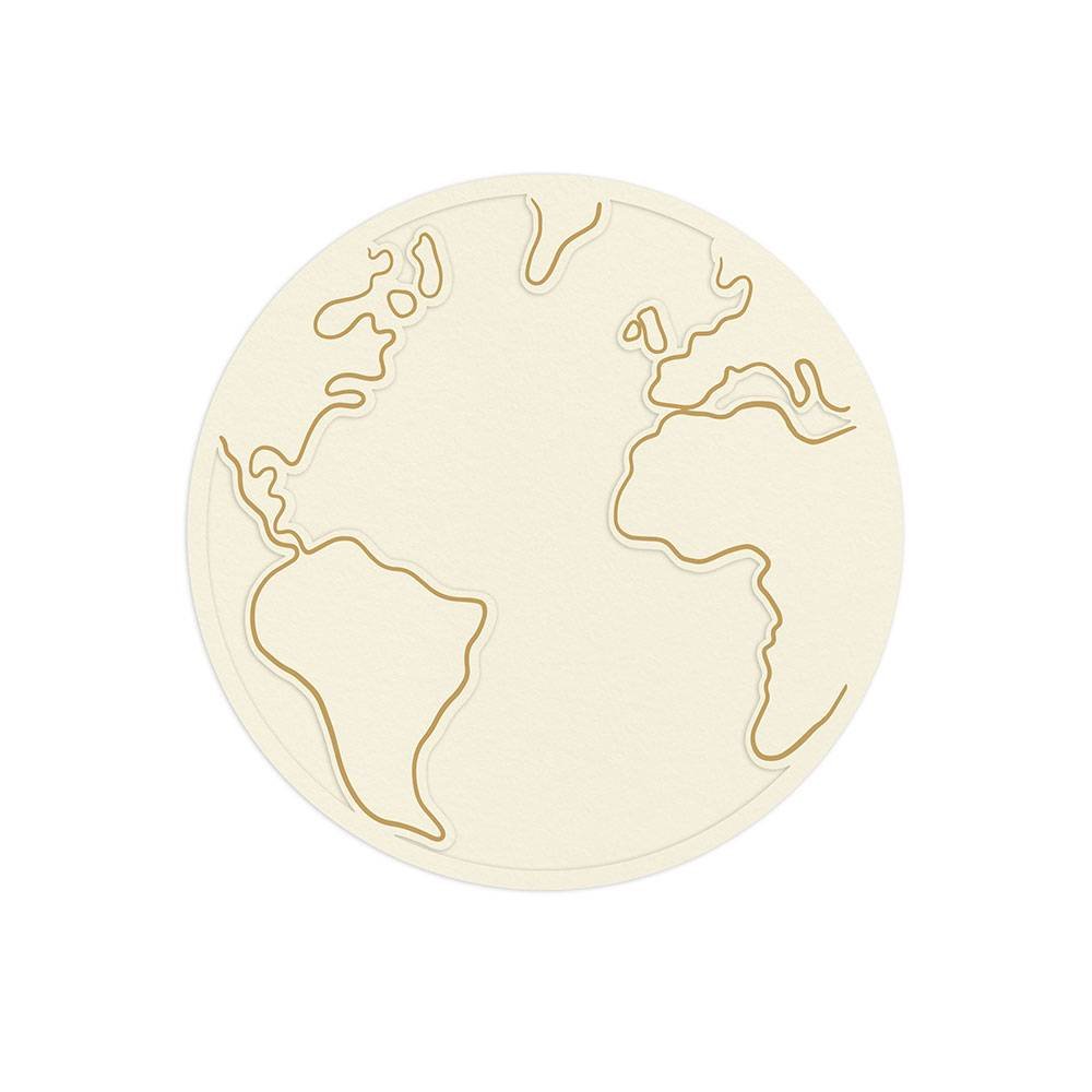 Baza dekoracyjna There is no Planet B - Planeta, 30x30cm