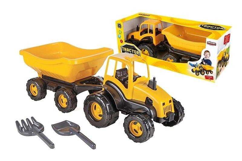 Pilsan Traktor z przyczepką długość 72 cm