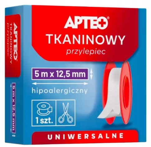 Apteo, Tkaninowy Przylepiec Plaster, 5mx12,5mm
