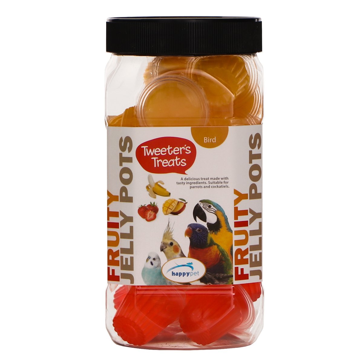 Happypet Tweeter'S Treats Fruity Jelly Pots 27 Sztuk - Mix Smaków