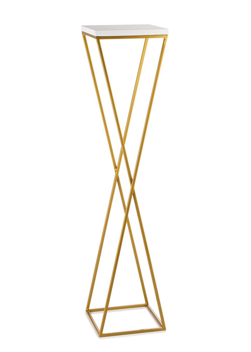 HowHomely Kwietnik stojak 100 cm blat biały LOFT DD.15466