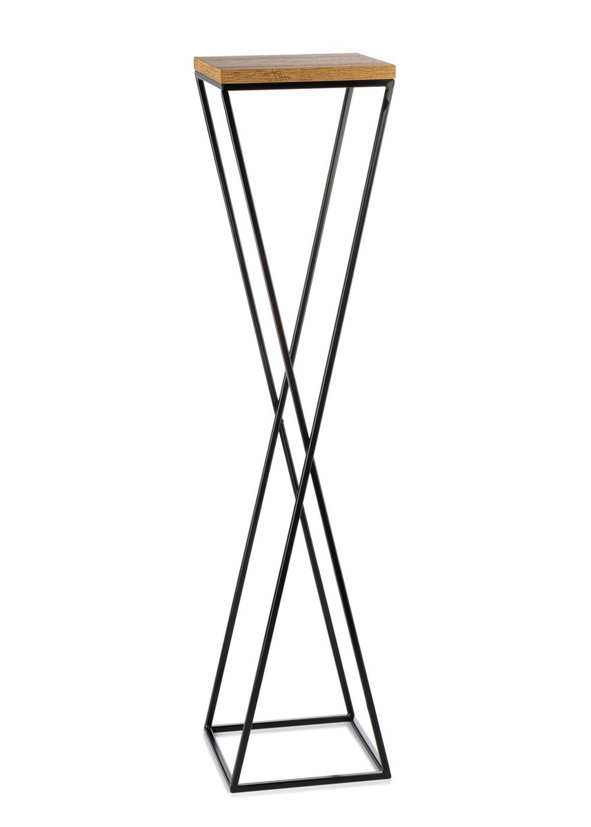 HowHomely Kwietnik stojący metalowy 100 cm LOFT DD.15467