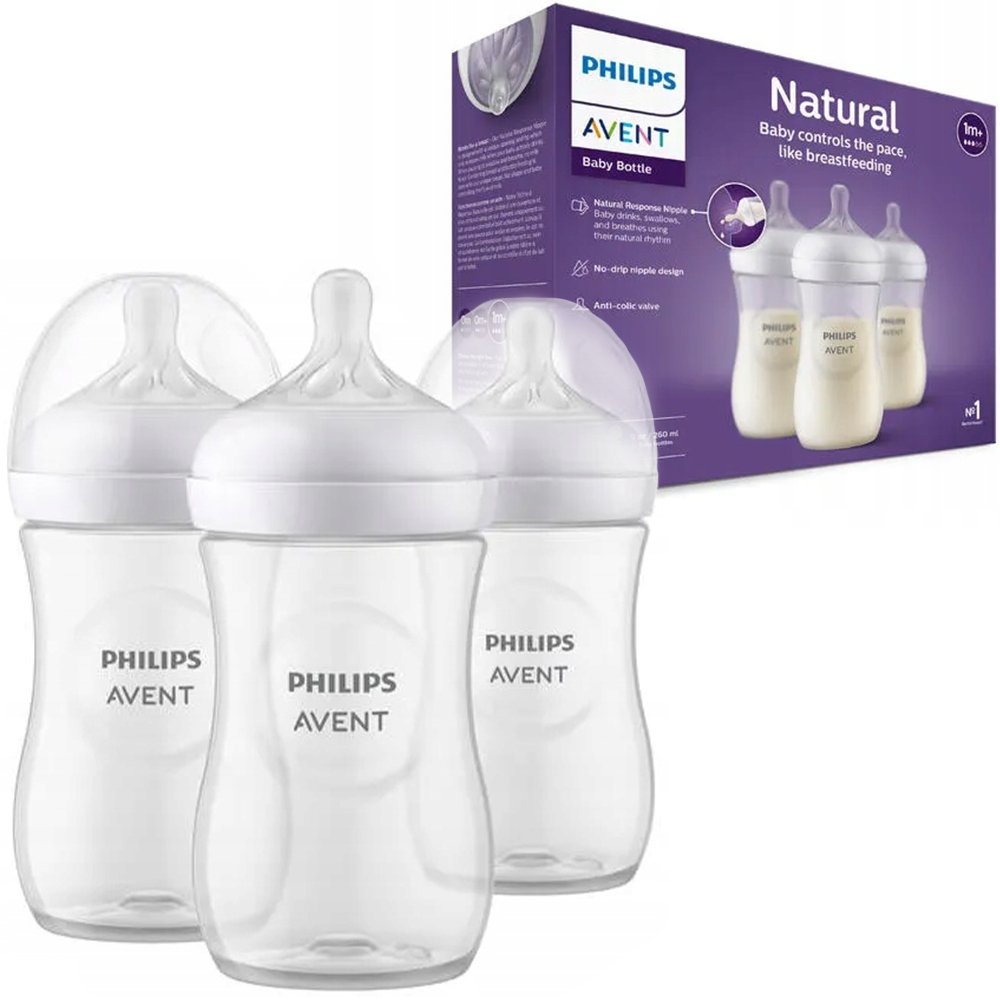 Avent Zestaw Butelek Natural Response 3x 260 Ml