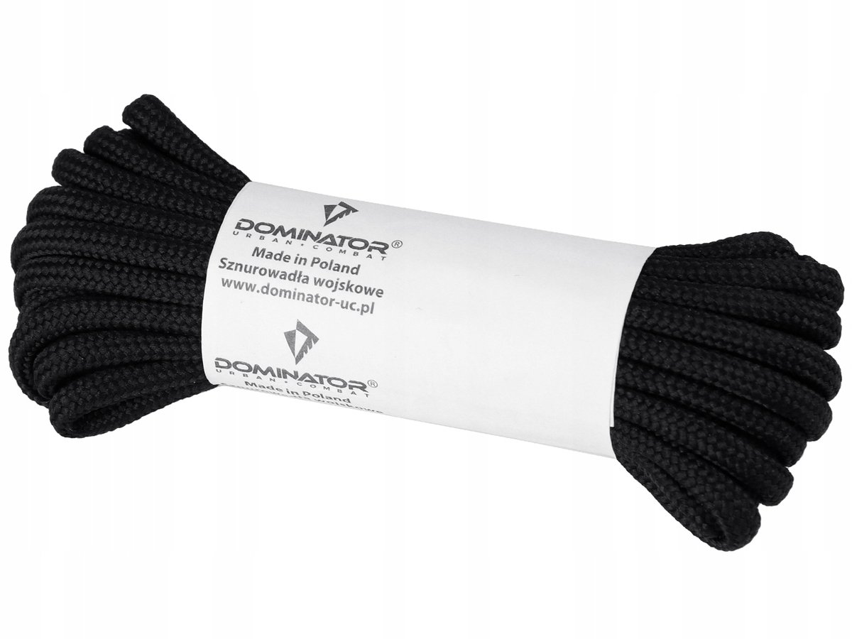 Dominator Sznurowadła 4Mm 220 Cm Black