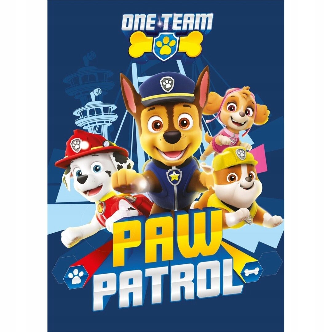 PAW PSI PATROL KOC DLA DZIECKA POLAROWY 100x140