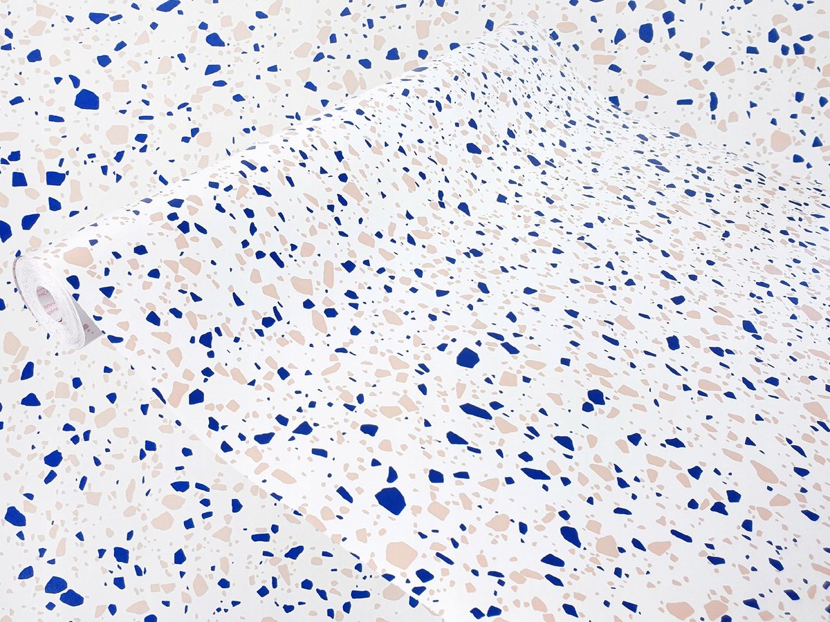 Okleina Meblowa Niebieskie Lastryko Na Regał Meble Szafę Komodę 67x200