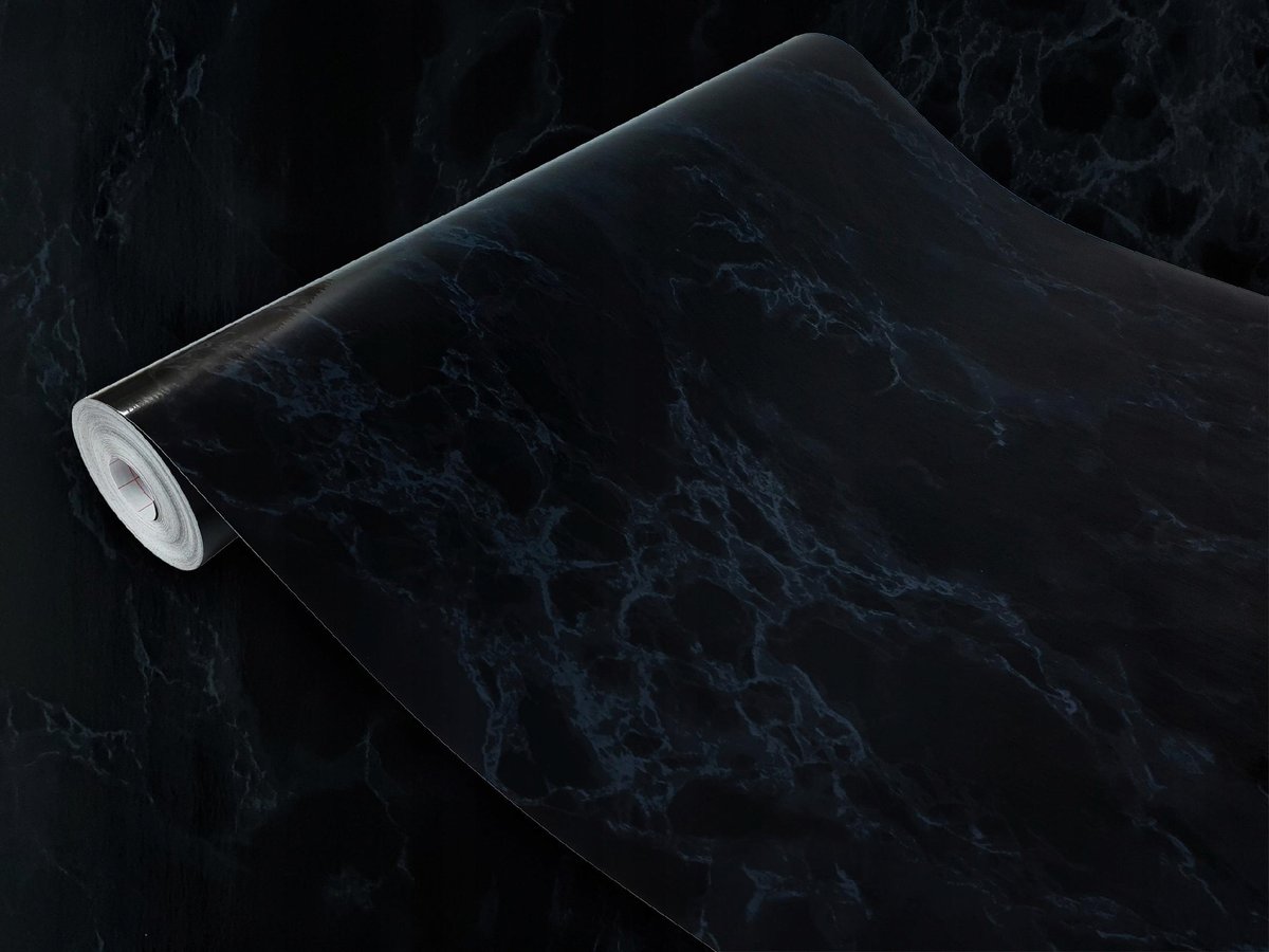 Samoprzylepna Okleina Meblowa Marmur Czarny Na Szafę Meble Regał 67x240