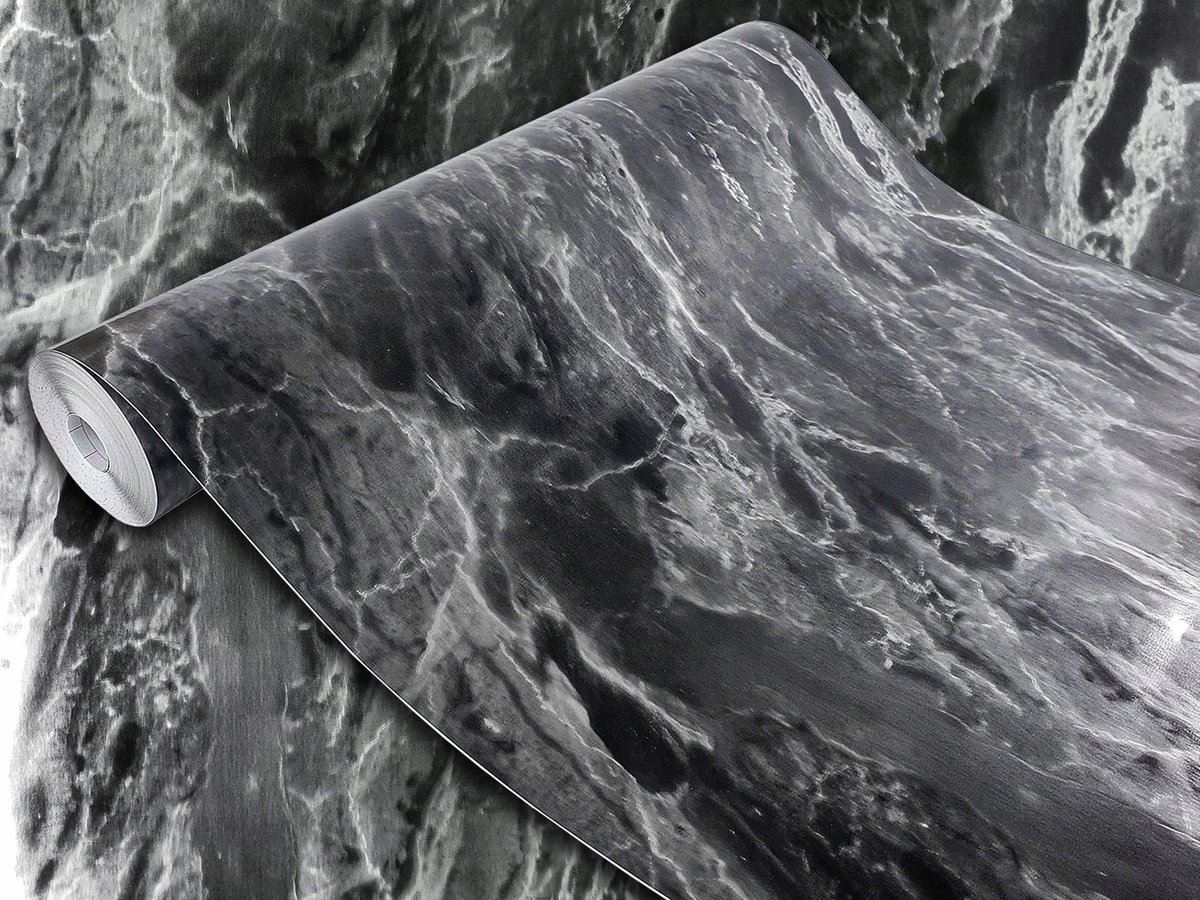 Samoprzylepna Okleina Meblowa Marmur Srebrny Na Szafę Komodę Regał 45x990