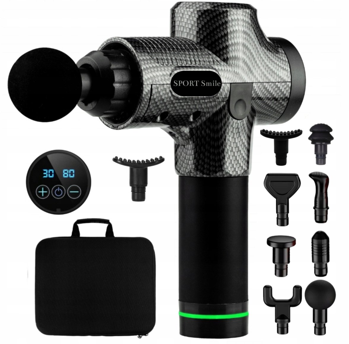 Pistolet Do Masażu Mocny Masażer Massage Gun Pro