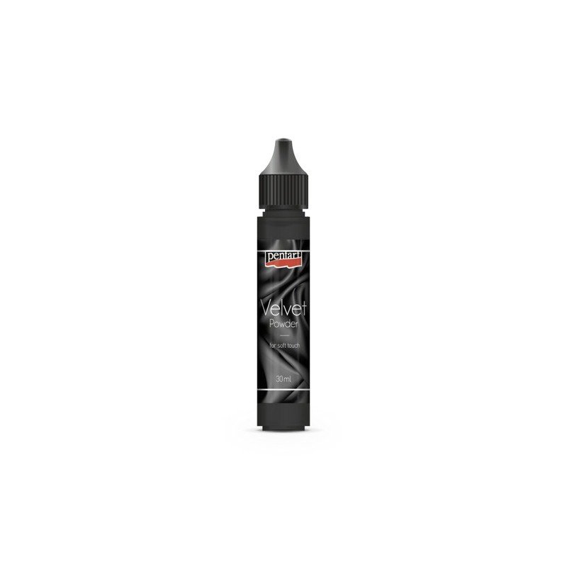 PENTART VELVET PROSZEK AKSAMIT 30ml CZARNY