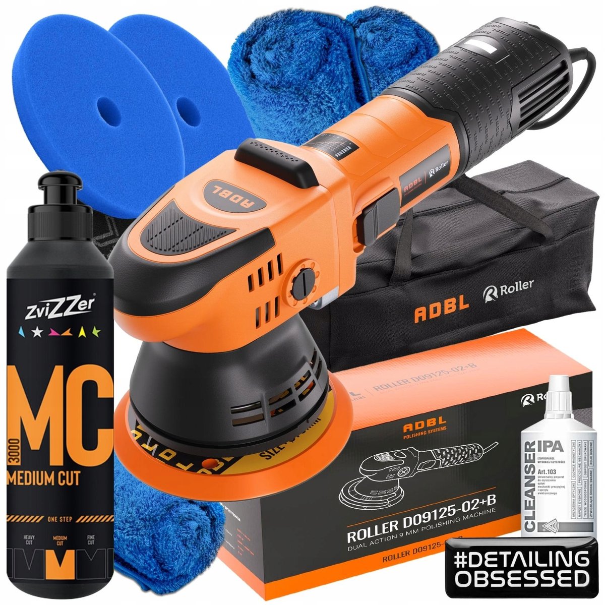 ADBL ROLLER D09125-02 9mm maszyna polerska + pasta