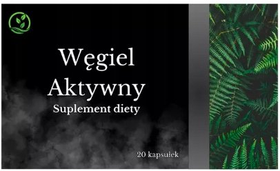 Węgiel aktywny aktywowany 150mg, 20 kaps.