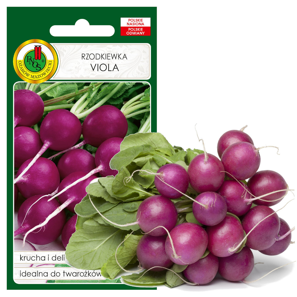 Rzodkiewka Viola Krucha Delikatna Nasiona Bez Gmo