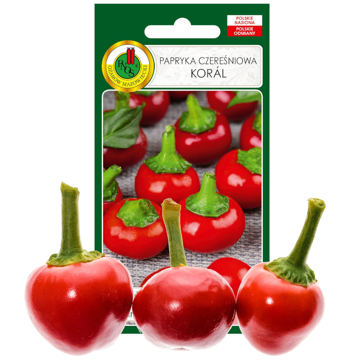 PAPRYKA CZEREŚNIOWA KORAL OSTRA NASIONA BEZ GMO