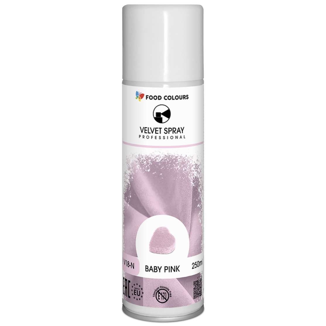 Zamsz Jasny Różowy 250ml spray VELVET Barwnik Food Colours