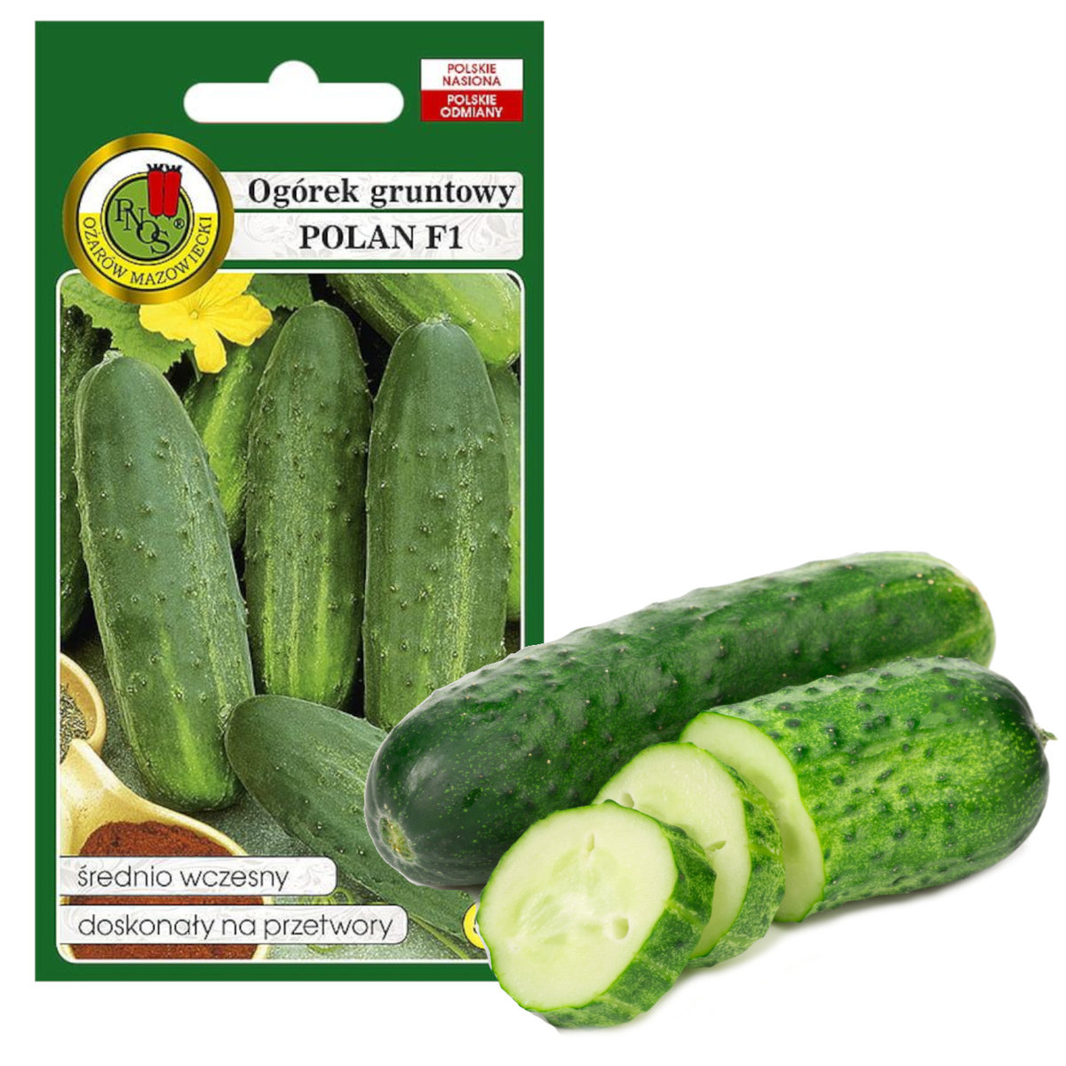 OGÓREK KONSERWOWY WCZESNY NASIONA BEZ GMO POLAN 5g