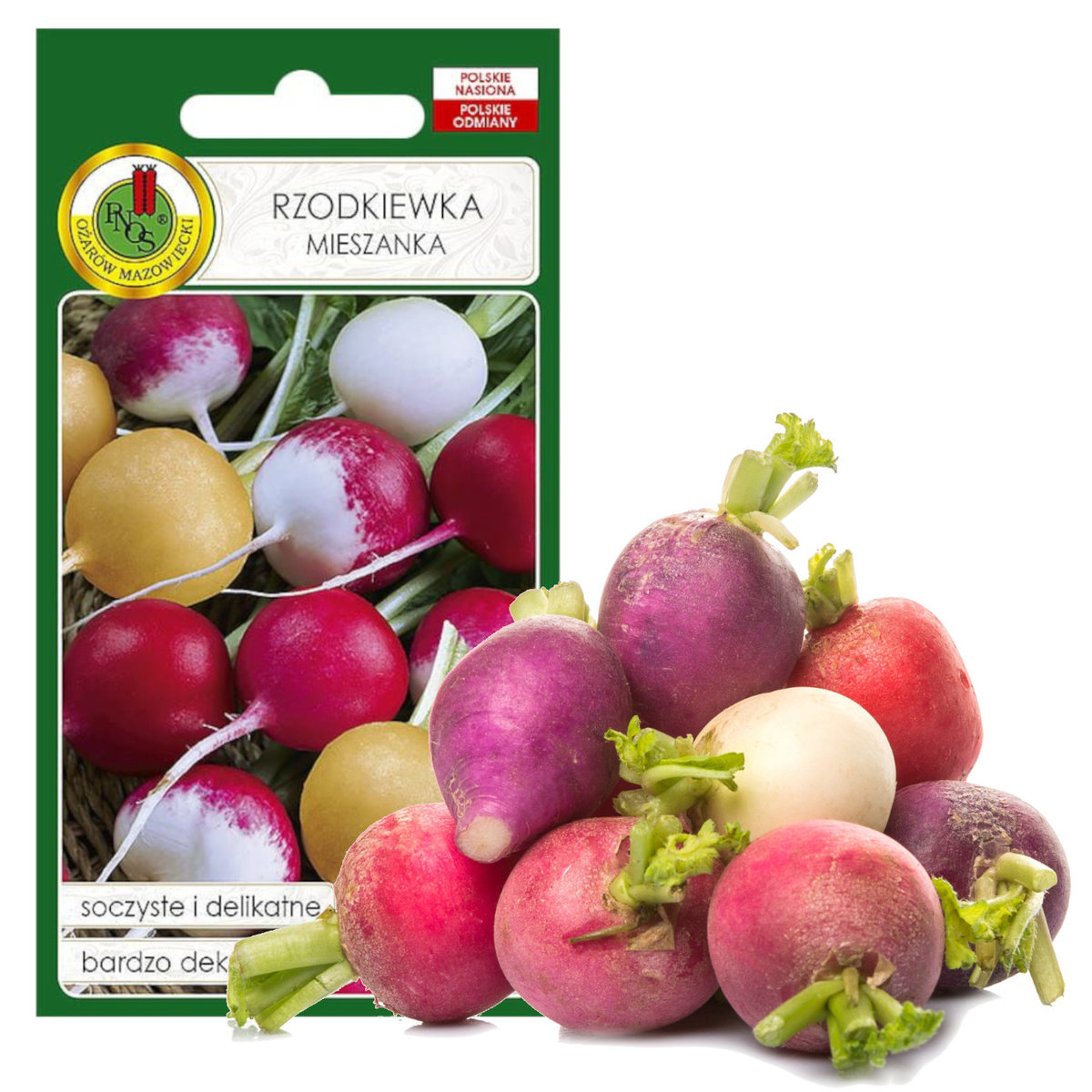 Rzodkiewka Mix Okrągłych Odmian Nasiona Bez Gmo