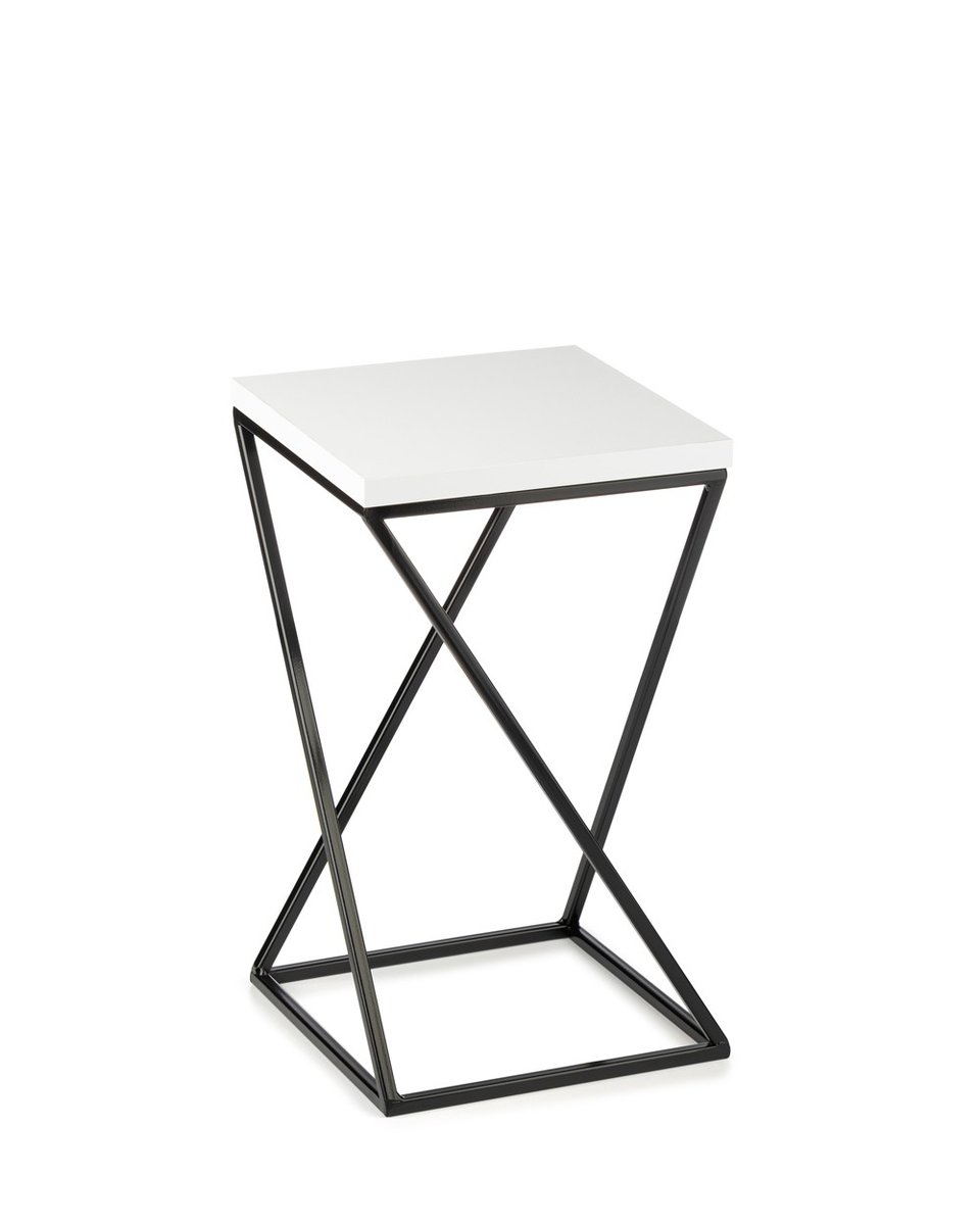 HowHomely Kwietnik stojący LOFT 40 cm blat biały DD.15477